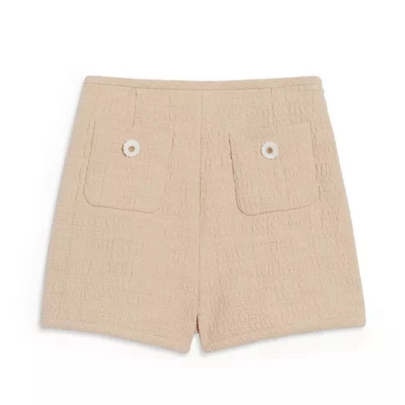 SANDRO Pierrot High Waisted Shorts, Size 40/8/L - Picture 1 of 11